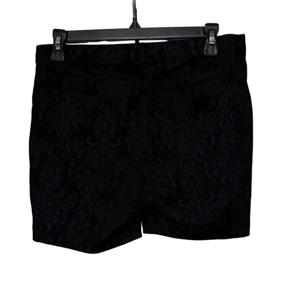 Faded Glory Black Slim Fit Shorts Polyester Cotton Blend Women's Size M (8-10) - Picture 10 of 11